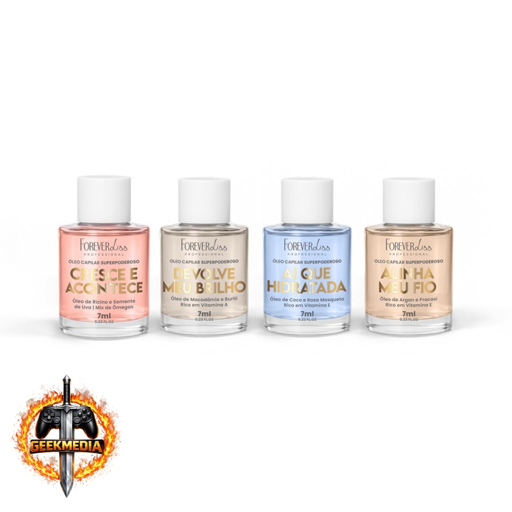 Kit Óleos Capilares Superpoderosos Completo Forever Liss 7ml
