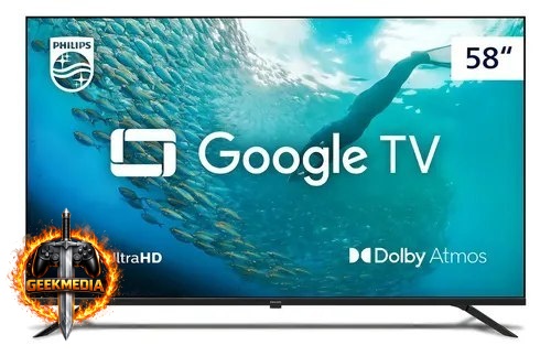 Smart TV Philips 58" 4K UHD LED Google TV