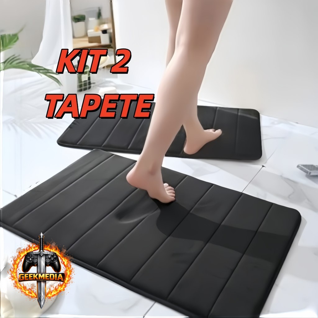 Tapete Soft Macio Antiderrapante Banheiro Sala e Quarto