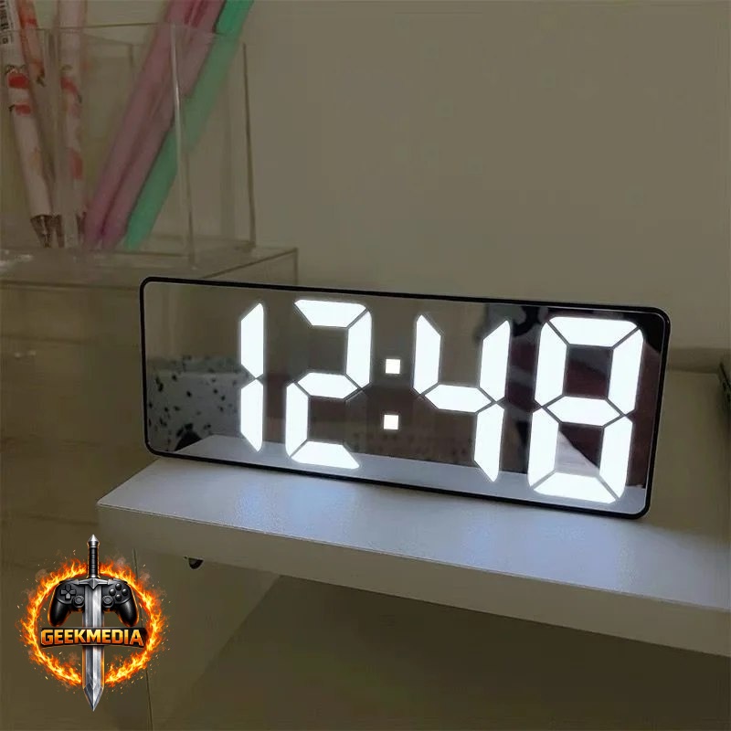 Relógio Digital com Sensor de Temperatura e Visor Grande