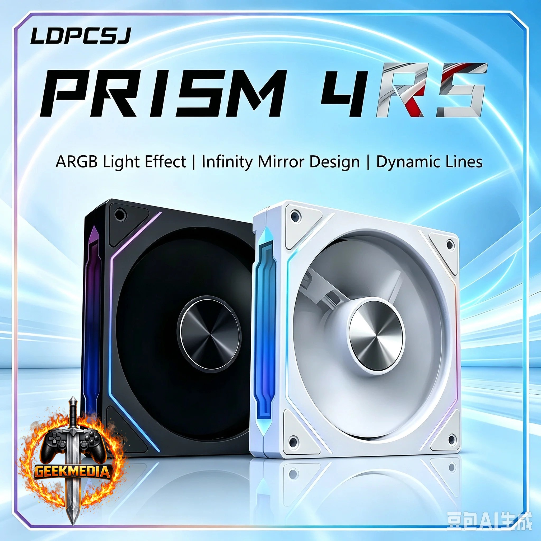 Kit 4x Fans ARGB Prism 4Rs 120mm