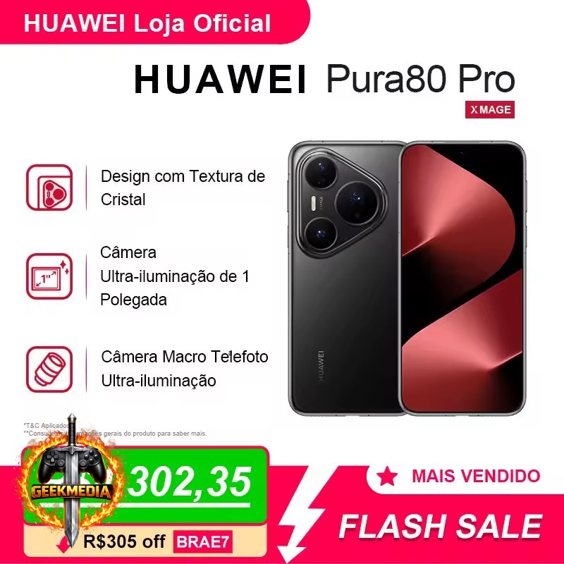 Smartphone Huawei Pura 80 Pro 12GB RAM 512GB