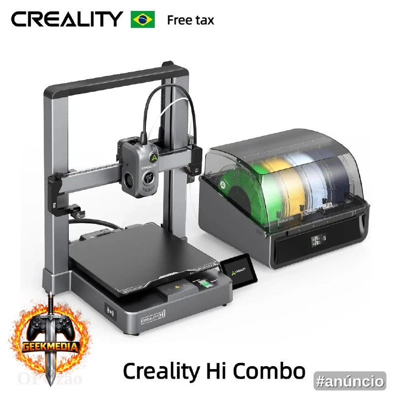 Impressora 3D Creality Hi Combo Multicor 500mm/s
