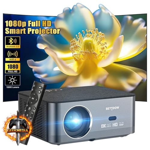 Projetor Bettdow 4K 8K 15000 Lumens Android 9 WiFi6