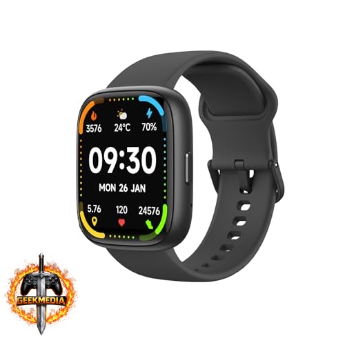 Smartwatch Bettdow com Alexa e Tela Tátil (Preto)