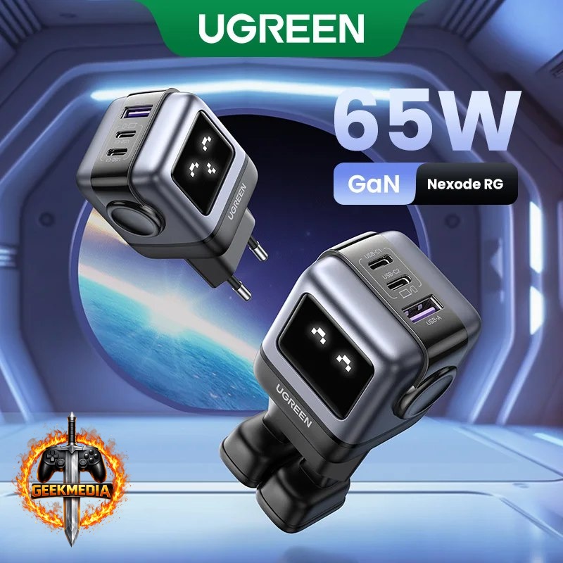 Carregador Ugreen 65W Design Uno Robot