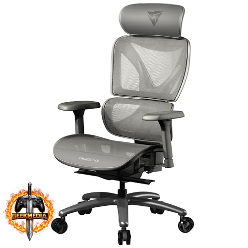Cadeira Ergonômica XTC Mesh Cinza ThunderX3