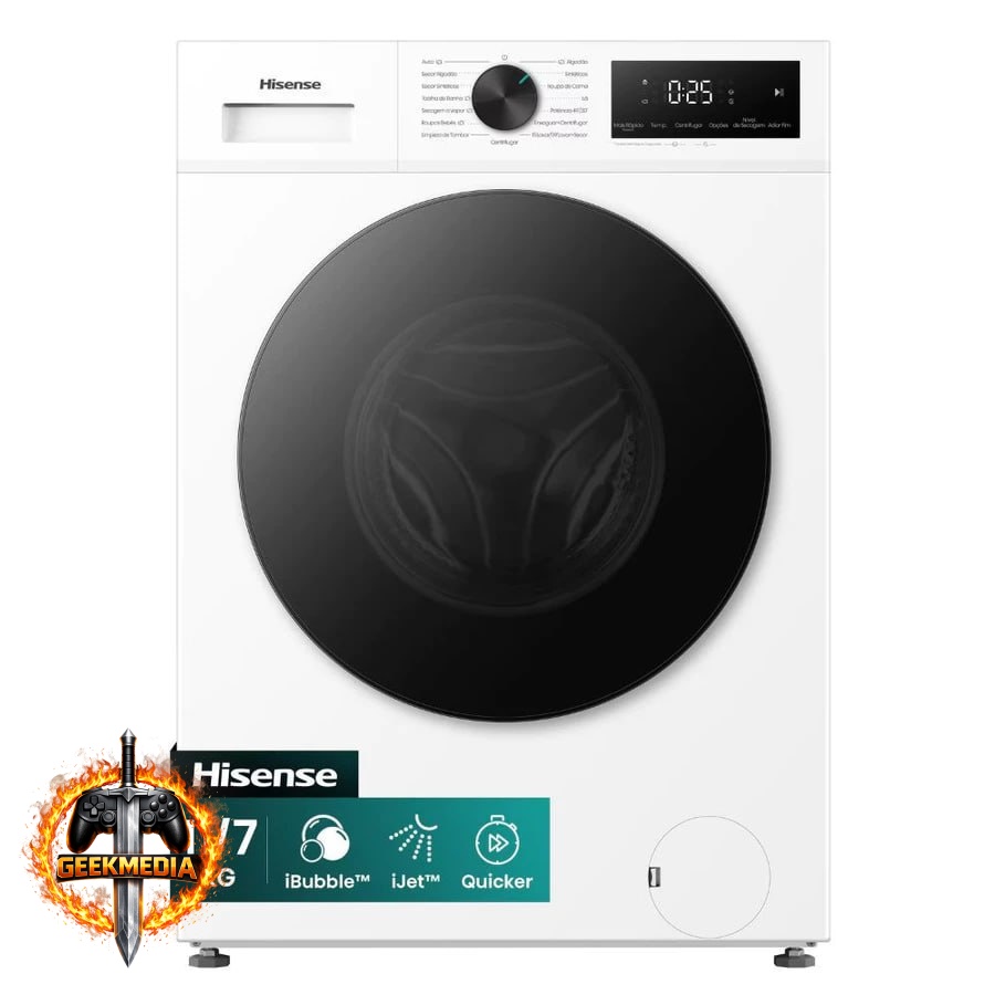 Lava e Seca Hisense WD1i11 11kg/7kg Inverter 1400 RPM