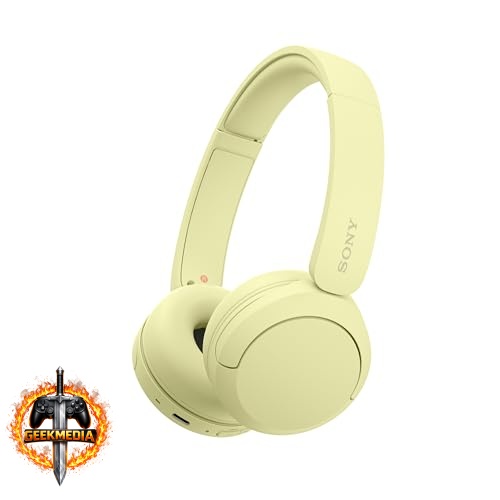 Fone de Ouvido Bluetooth Sony WH-CH520 Amarelo
