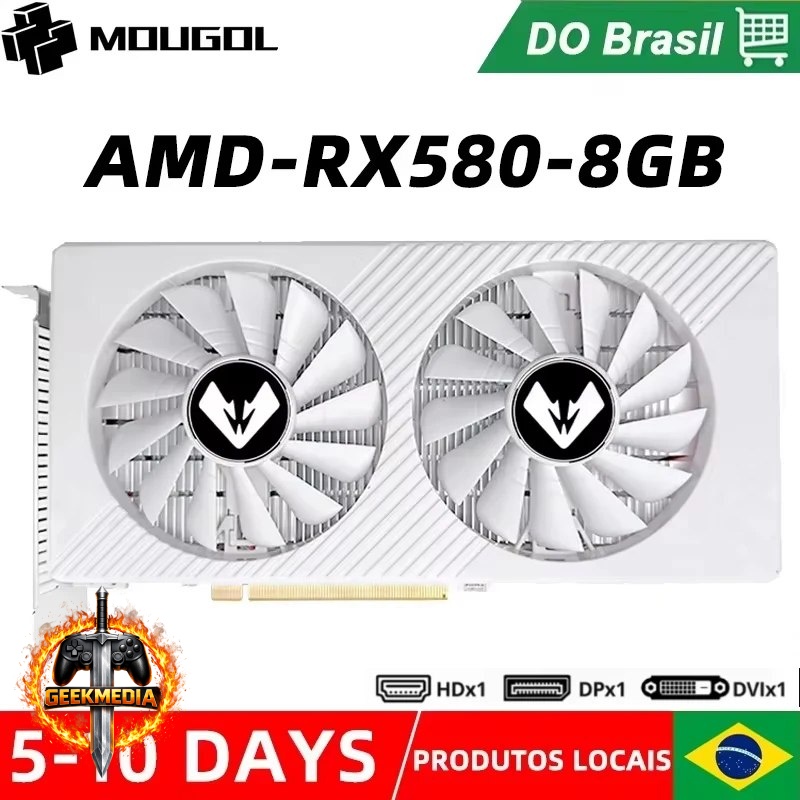 Placa de Vídeo RX 580 8GB White