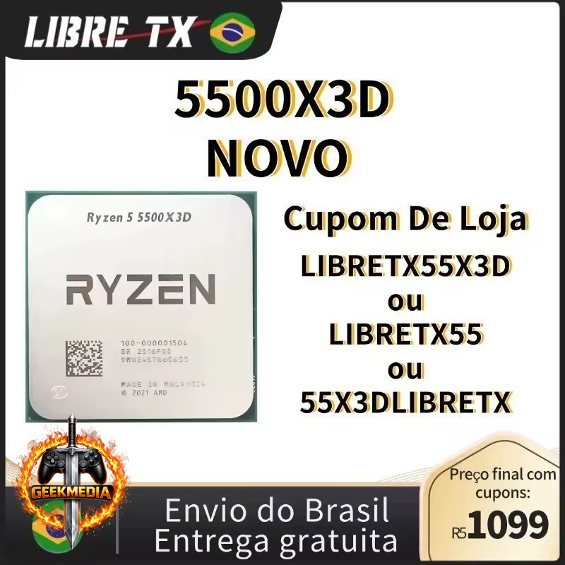 Processador AMD Ryzen 5 5500X3D