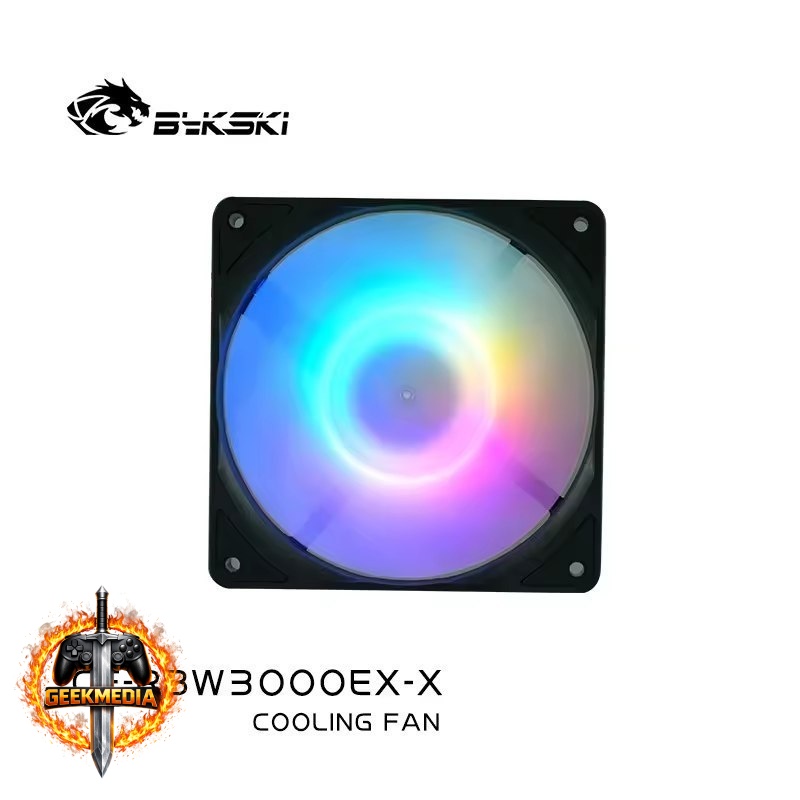 Ventilador Bykski 120mm 4-Pin PWM LED 105CFM