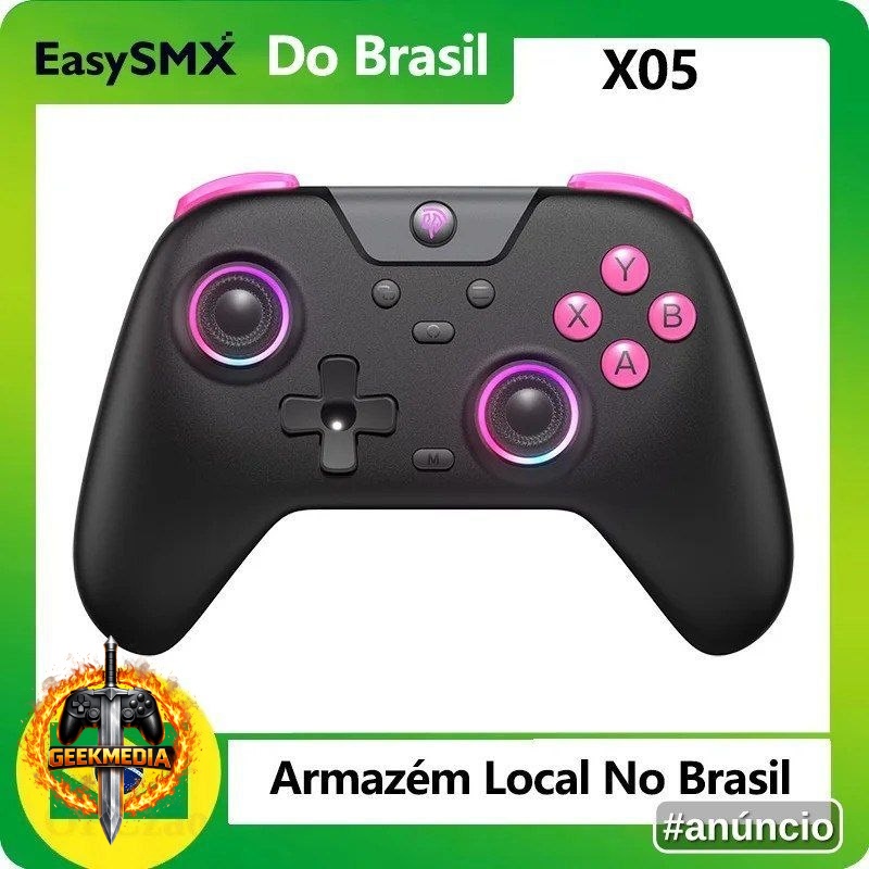 Controle de Efeito Hall Sem Fio EasySMX X05