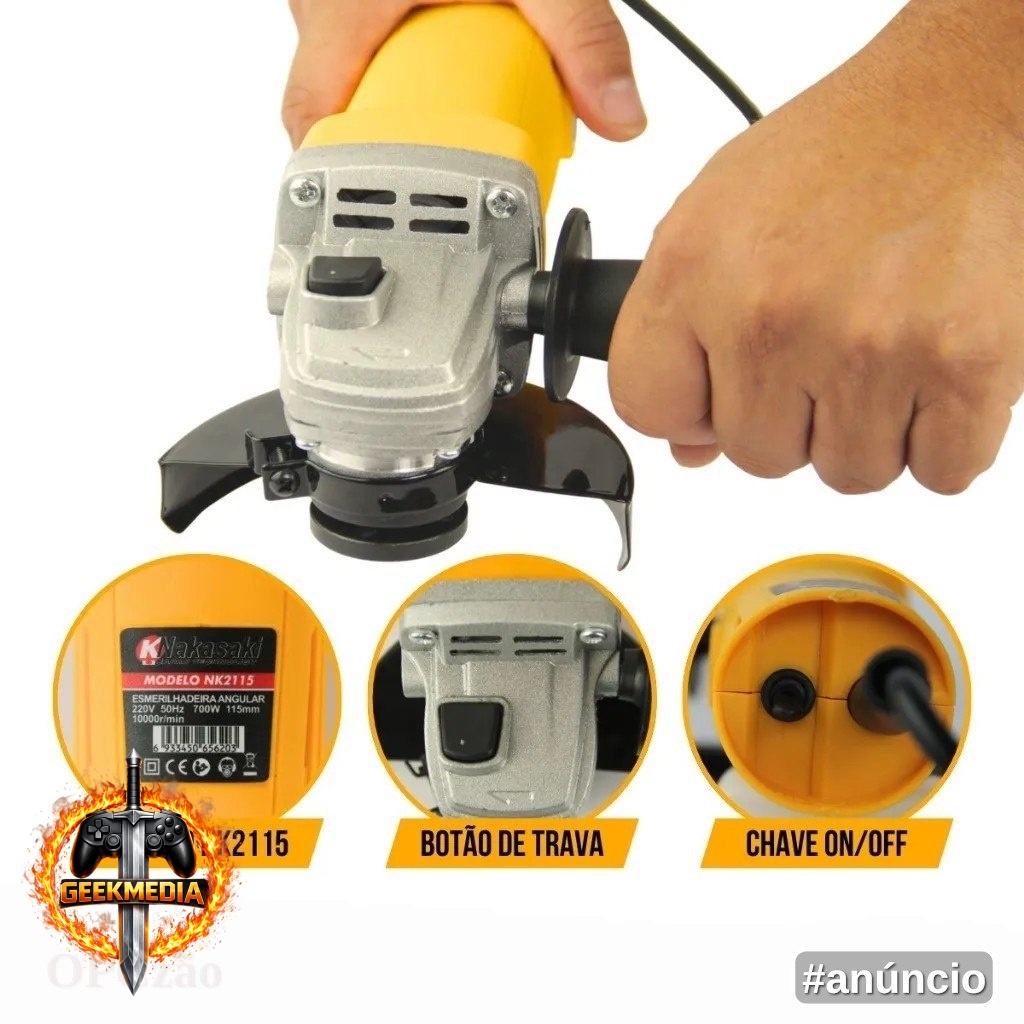 Lixadeira Angular Profissional 900W