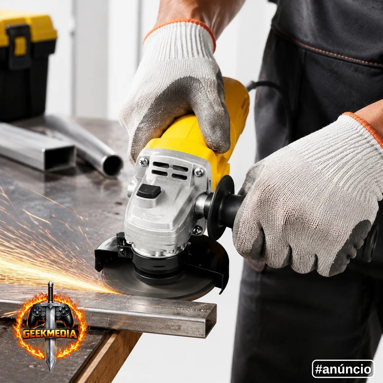 Esmerilhadeira Profissional 900W para Corte e Lixamento