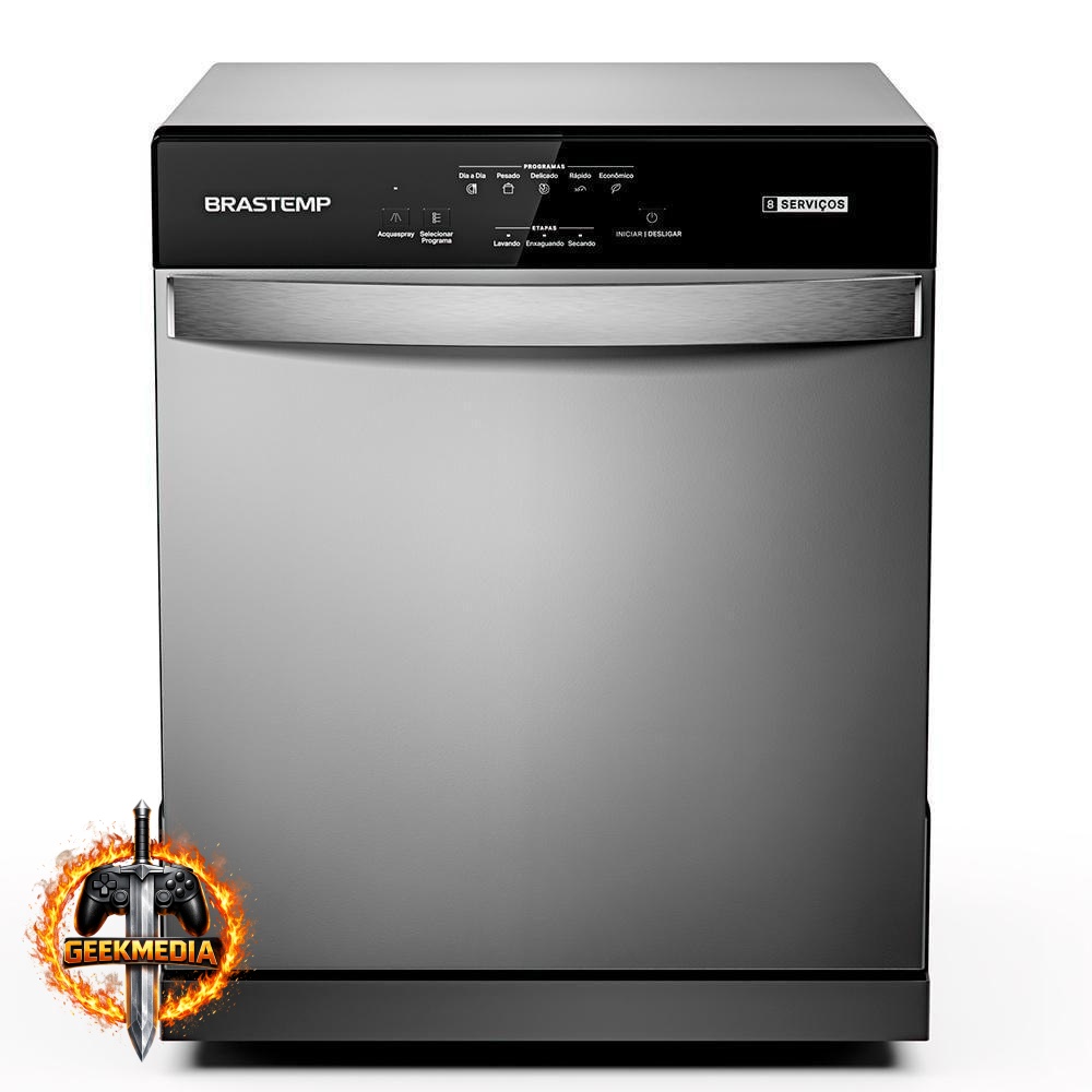 Lava Louças Brastemp 8 Serviços BLF08BS Cinza
