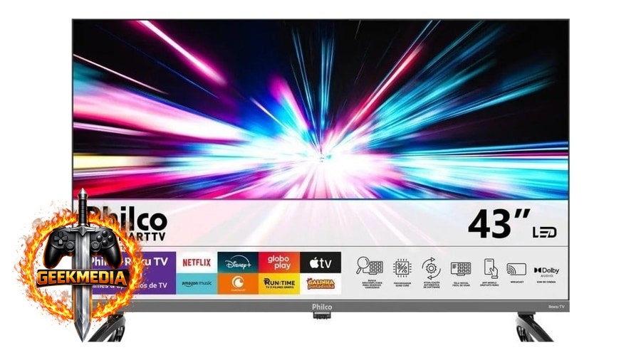 Smart TV Philco P43CRA 43" Full HD Wi-Fi