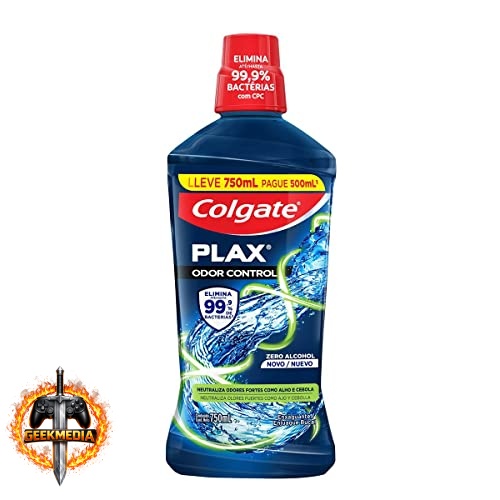 Colgate Plax Odor Control Enxaguante Bucal Sem Álcool 750ml