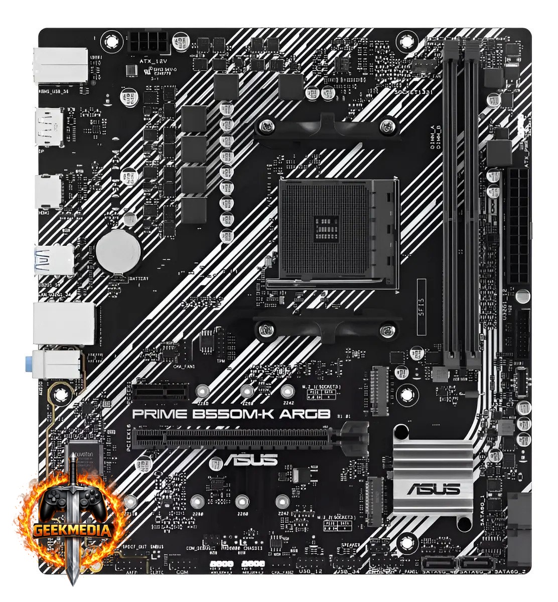 Placa-mãe Asus Prime B550M-ARGB AM4 DDR4