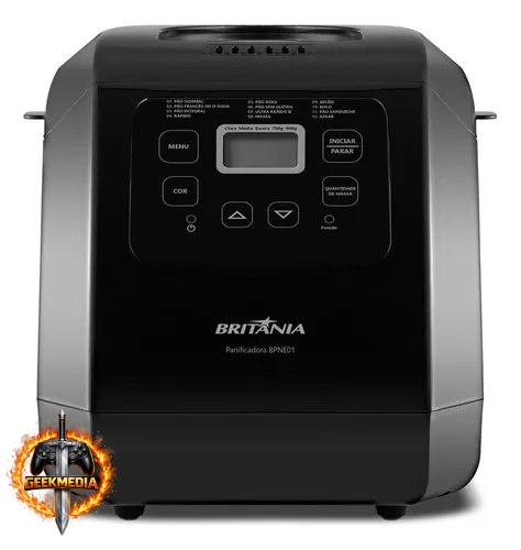 Panificadora Britânia Digital 3L 12 Programas 127V BPNE01