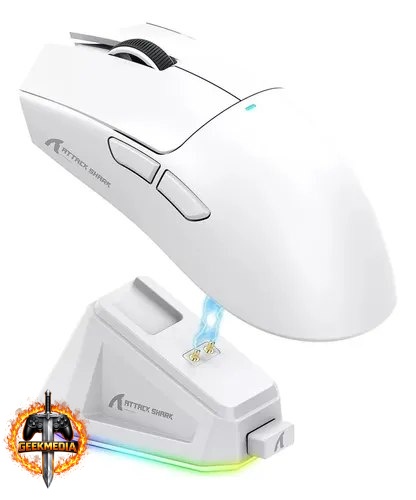 Mouse Gamer Sem Fio Attack Shark X11 Com Base