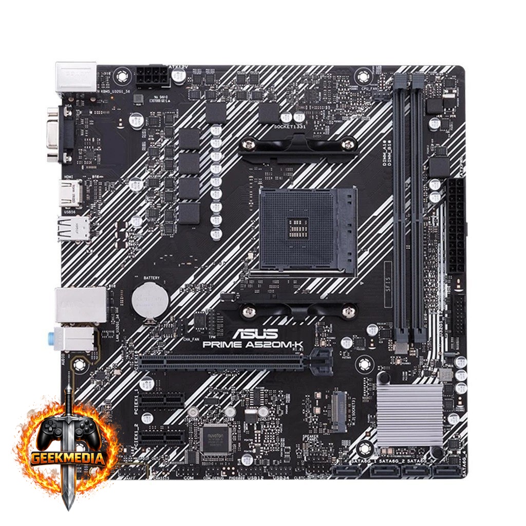 Placa Mãe Asus Prime A520M-K AM4 mATX