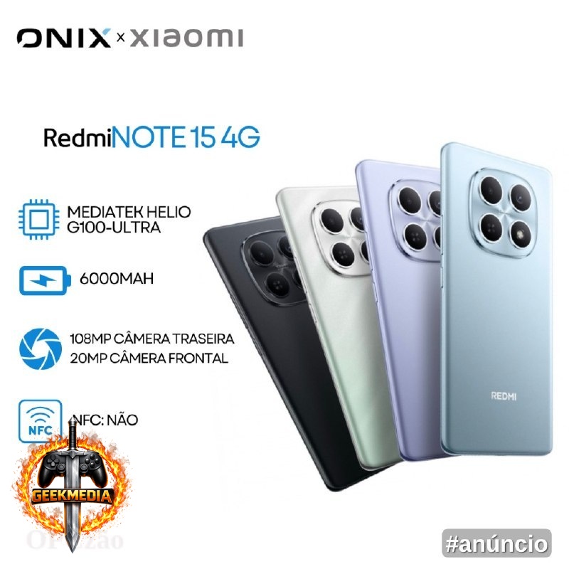 Smartphone Xiaomi Redmi Note 15 4G