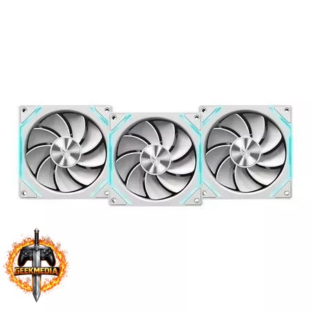 Kit Ventoinha Pichau Ventus NX Reverse ARGB 3x120mm Branco