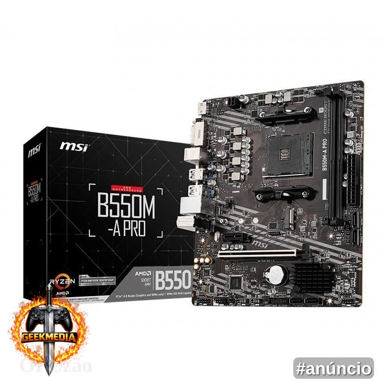 Placa Mãe MSI B550M-A PRO DDR4 Socket AM4