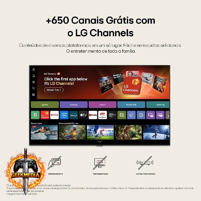 Smart TV LG NanoCell 4K 65" NU850 2026