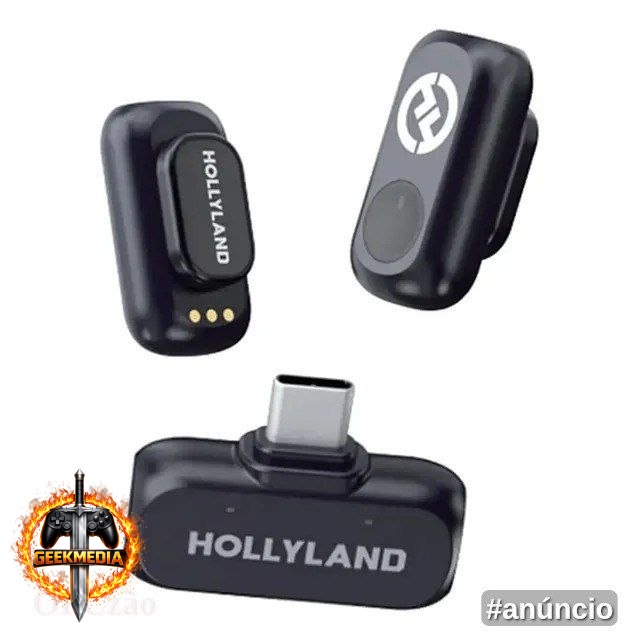 Microfone Lark A1 Hollyland Mini USB-C Preto