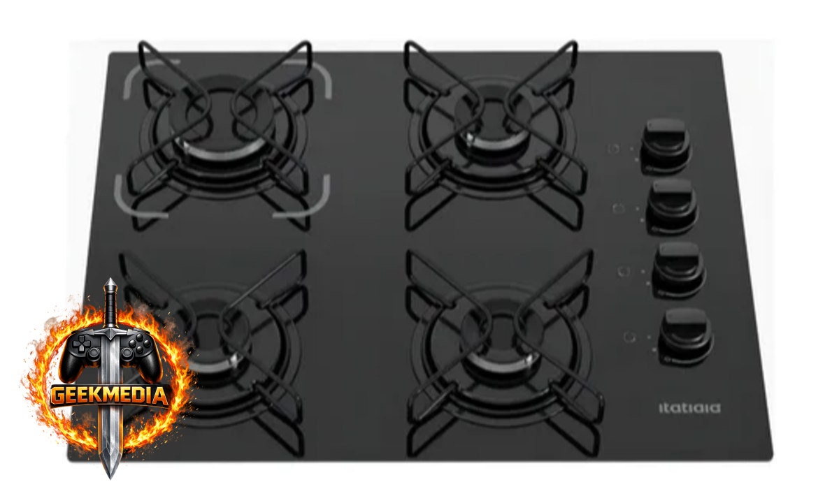Cooktop Itatiaia Essencial 4 Bocas Preto Bivolt