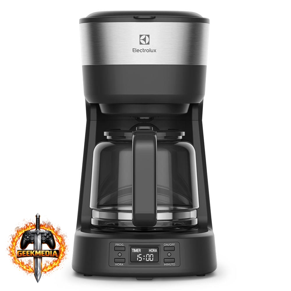 Cafeteira Elétrica Electrolux Experience 30 Xícaras Inox Preta (ECM25)