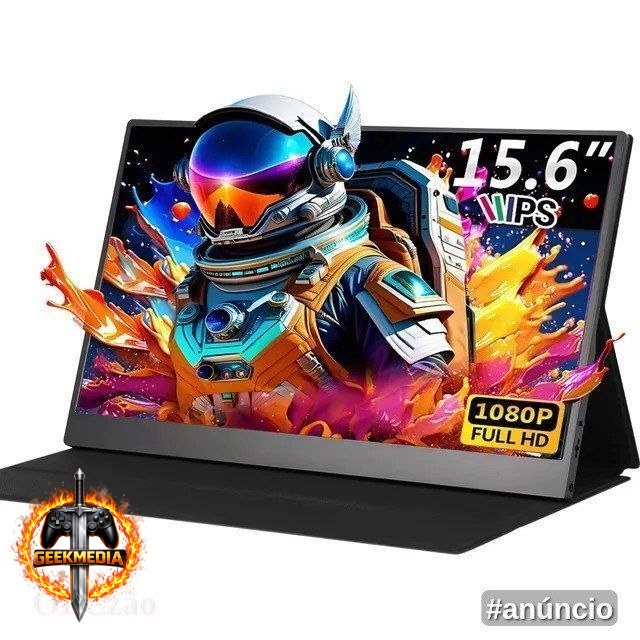 Monitor Gamer Portátil 15.6" 1080p FHD IPS