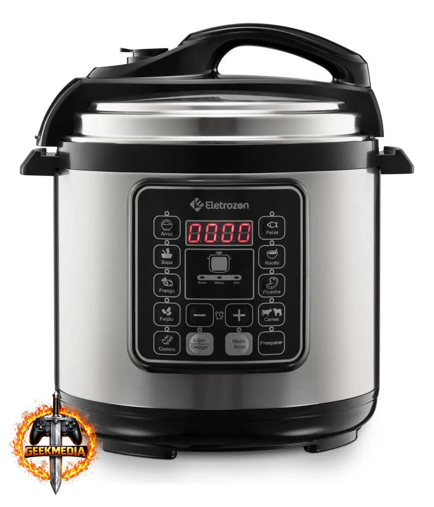 Panela de Pressão Elétrica Eletrozon Elt-808 6L 1100W