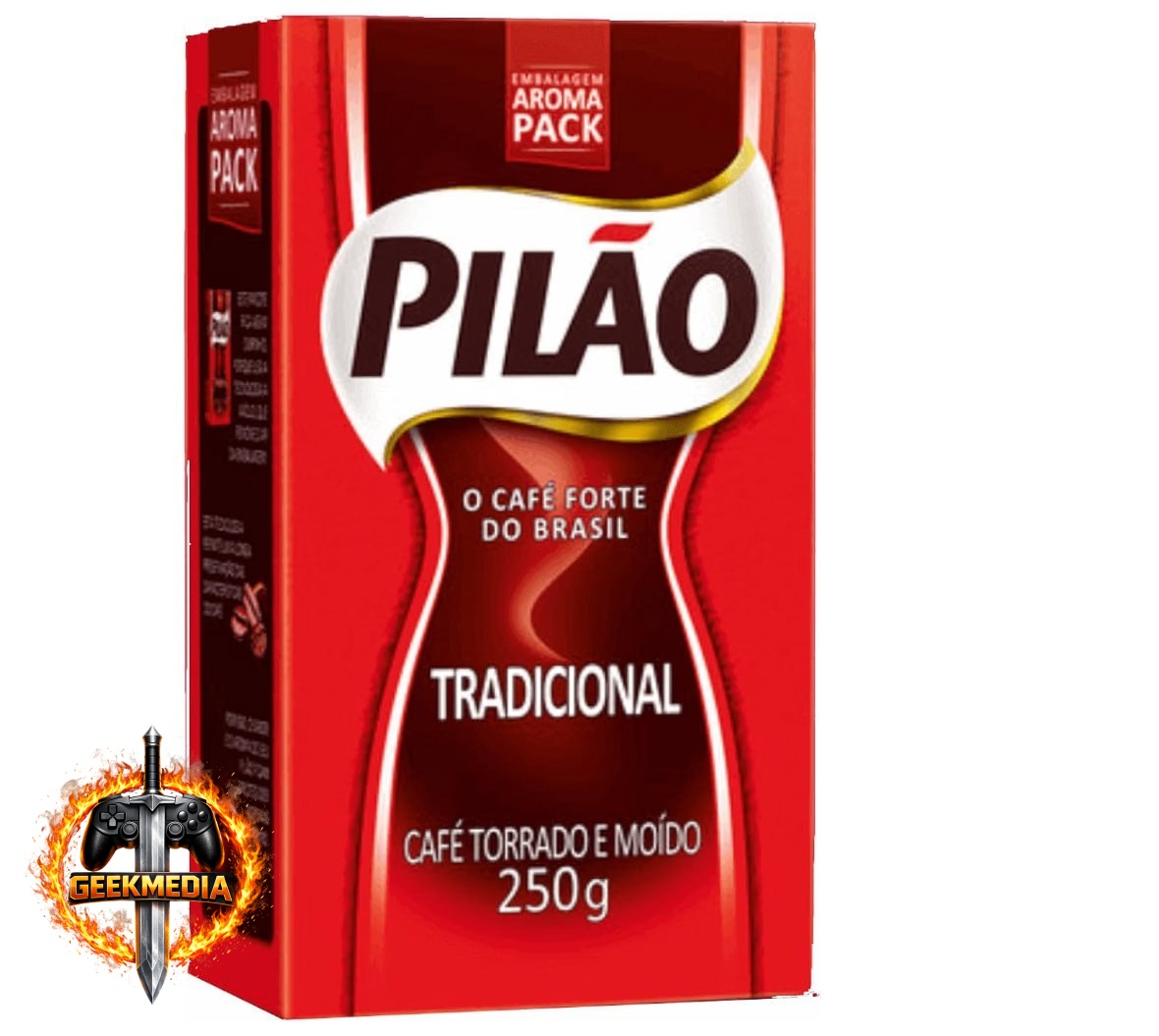 Café Pilão Torrado e Moído Tradicional Vácuo 250g