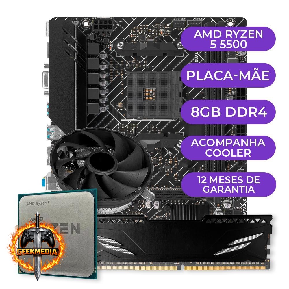 Kit Upgrade Gamer AMD Ryzen 5 5500 AM4 8GB