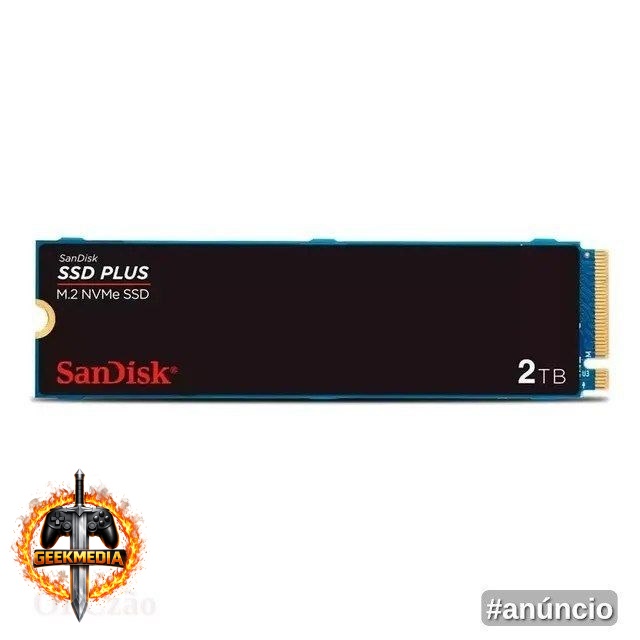 SSD M.2 2280 2TB SanDisk Plus NVMe PCIe Gen3