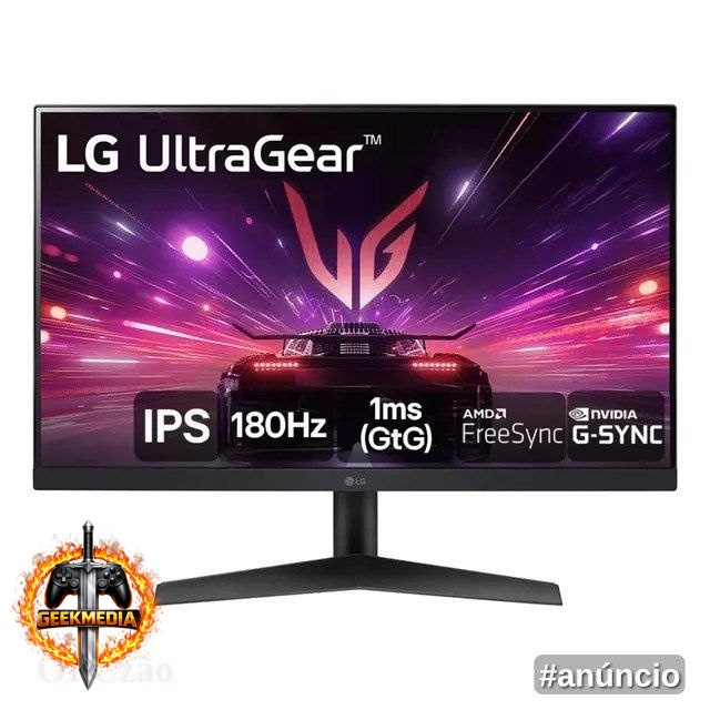 Monitor Gamer LG UltraGear 24" IPS 180Hz 1ms