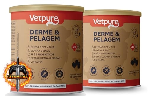 VetPure Kit 2x Derme e Pelagem para Cães