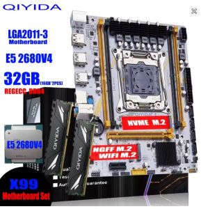 Kit Xeon e5 2680v4 com 14 - 28 Núcleos, 32GB RAM e Placa mãe QIYIDA compatível com TPM e Windows 11