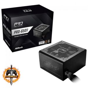 Fonte ASRock Pro 650W 80 Plus Bronze ATX 3.1