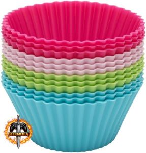 Jogo de Formas para Muffins Redondo Mimo Style 12 Peças