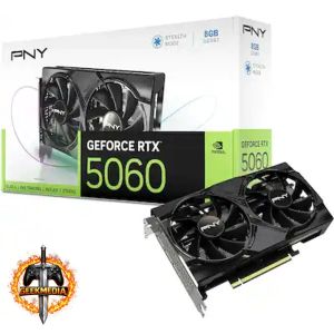 Placa de Vídeo NVIDIA GeForce PNY RTX 5060 8GB DUAL FAN OC