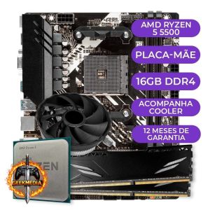 Kit Upgrade Gamer AMD Ryzen 5 5500  B450M  16GB DDR4