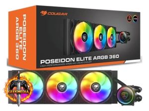 Cougar Enfriador de agua Gaming Poseidon Elite Argb Preto 360 mm