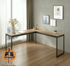 Mesa Em L Industrial Escrivaninha De Canto Nórdico Vintage