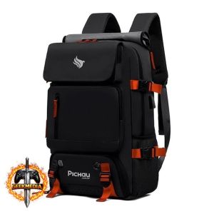 Mochila Pichau Vulcan Preto e Vermelho