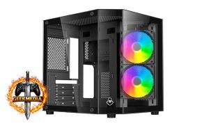 Gabinete Gamer Aquário Mancer CV700M Mini-Tower Lateral de Vidro com 2 Fans