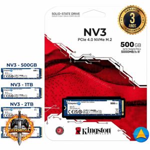 SSD NVME M.2 Kingston 4TB/ 2TB/ 1TB e 500GB NVMe PCIe 4.0 - SNV3S